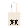 Tote Bag Algodón Perros – Mirada Fiel | Bolsa Tela Mujer 38x42 cm