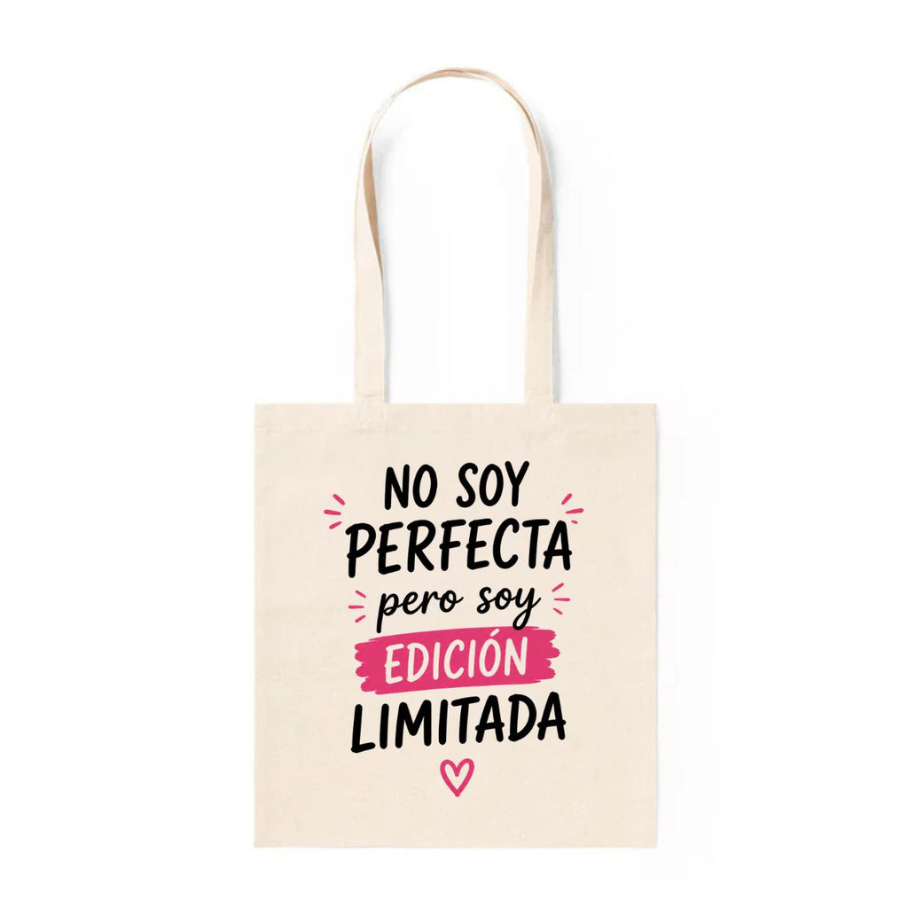 Tote Bag Algodón Frases – No Soy Perfecta