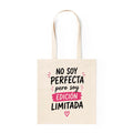 Tote Bag Algodón Frases – No Soy Perfecta