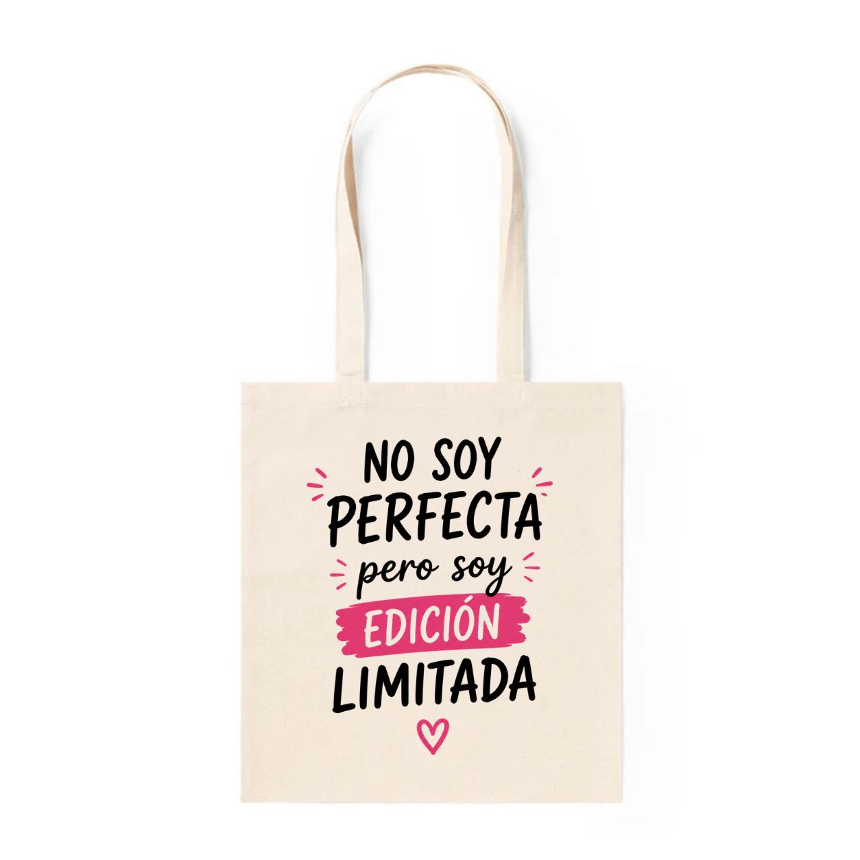Tote Bag Algodón Frases – No Soy Perfecta