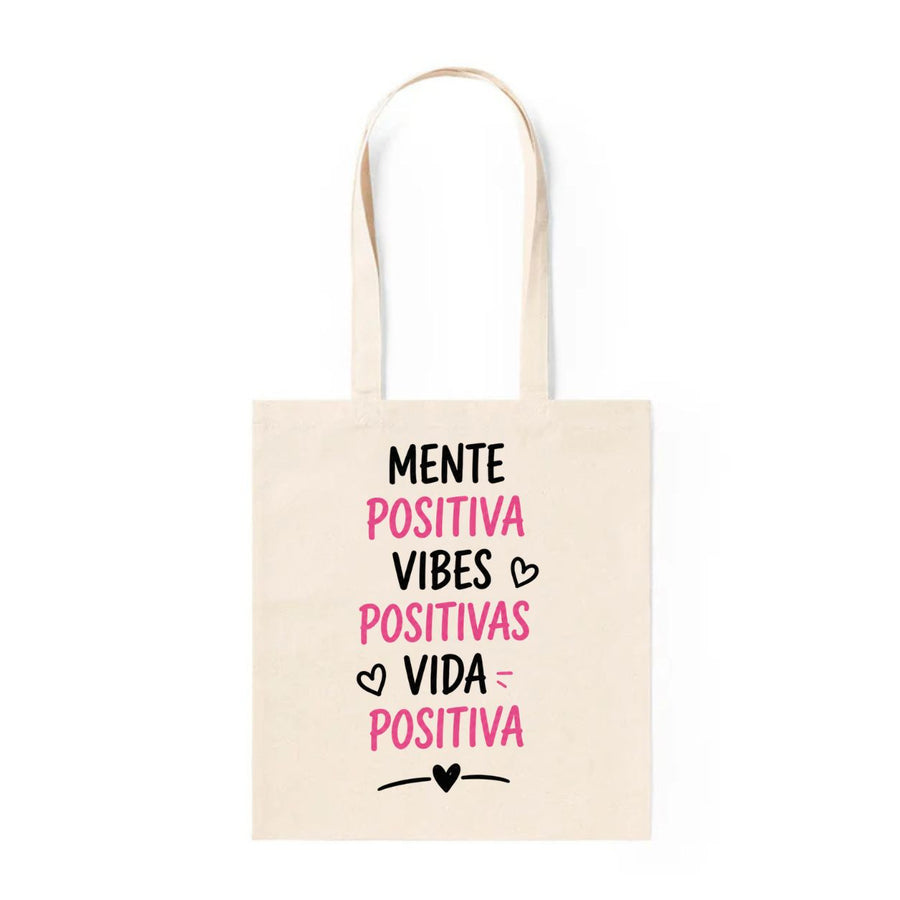 Tote Bag Frases Mente Positiva Vibes Positivas