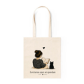 Tote Bag Algodón Lectora – Lecturas que se Quedan | Bolsa Tela Mujer 38x42 cm