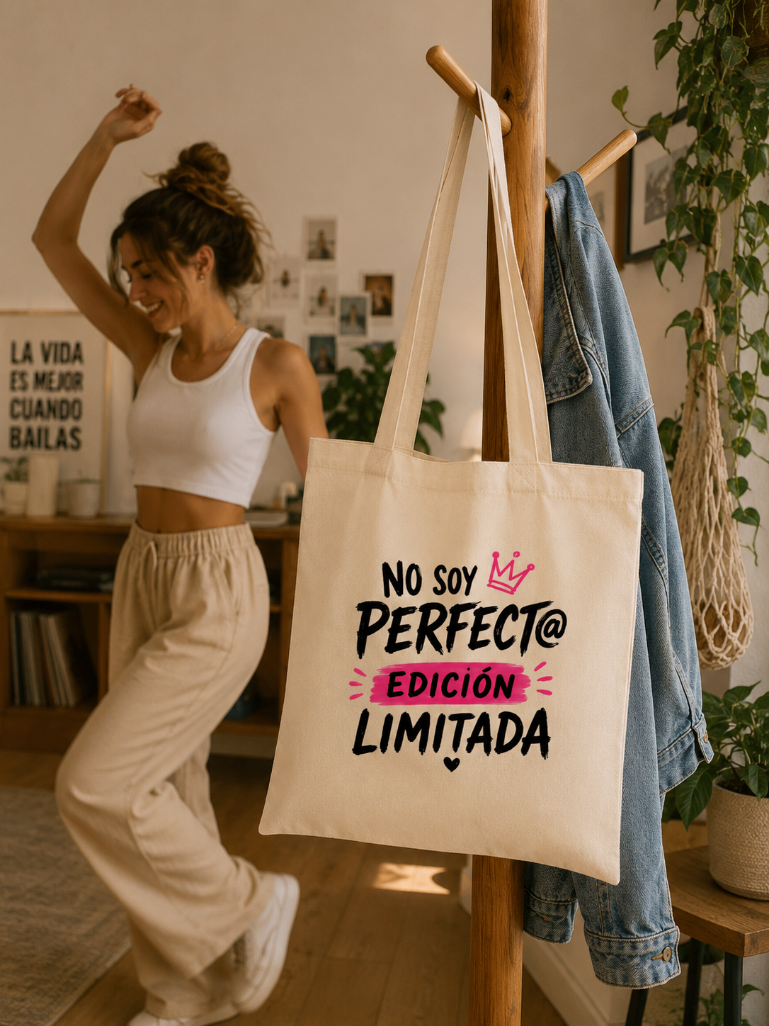 Tote Bag No Soy Perfect@, Edición Limitada