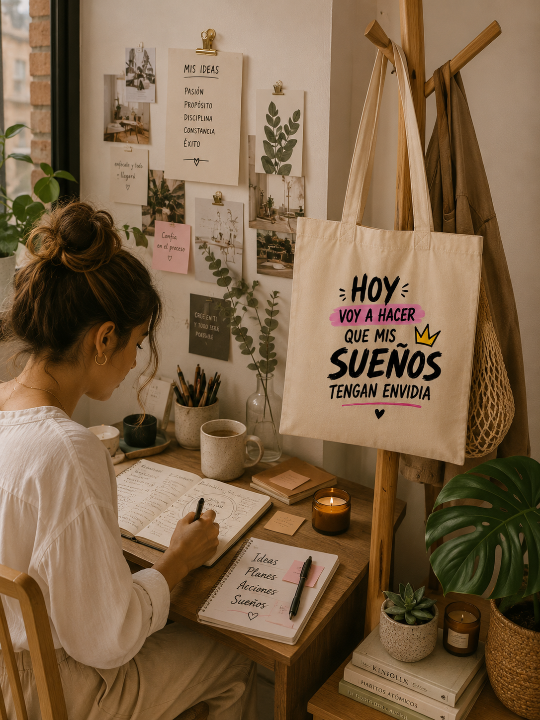 Tote Bag Hoy voy a hacer que mis sueños tengan envidia