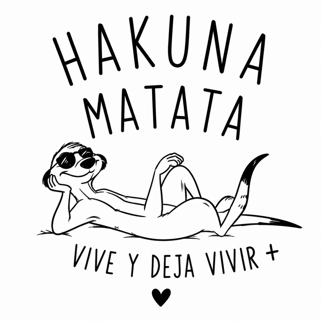 Tote Bag Hakuna Matata – Vive y Deja Vivir