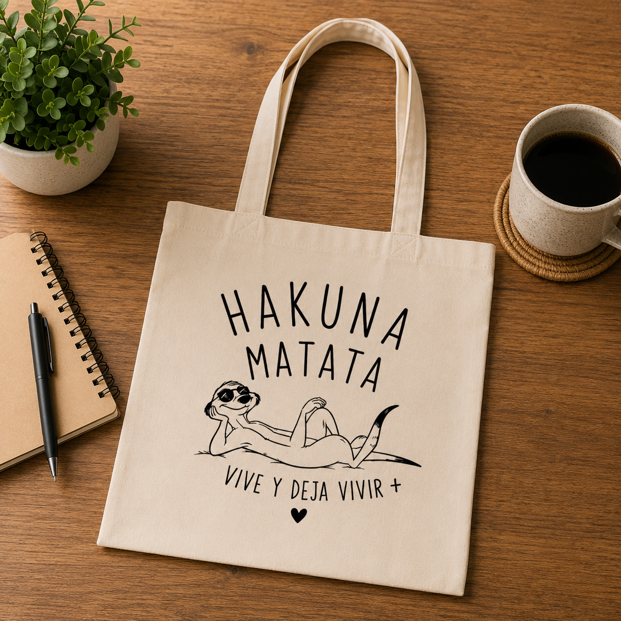 Tote Bag Hakuna Matata – Vive y Deja Vivir
