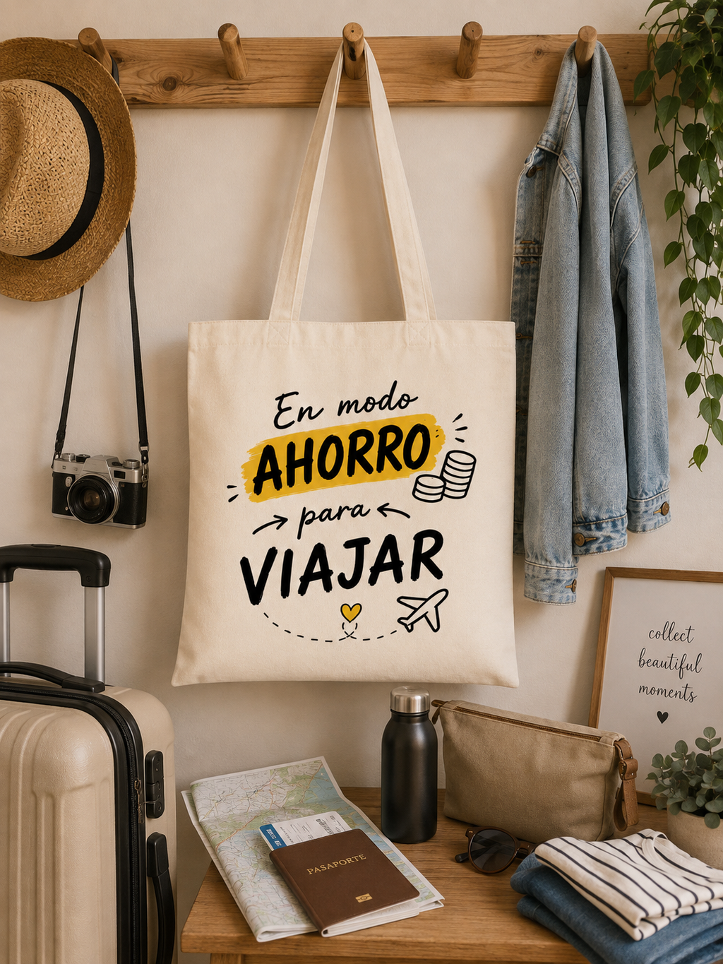 Tote Bag En Modo Ahorro para Viajar