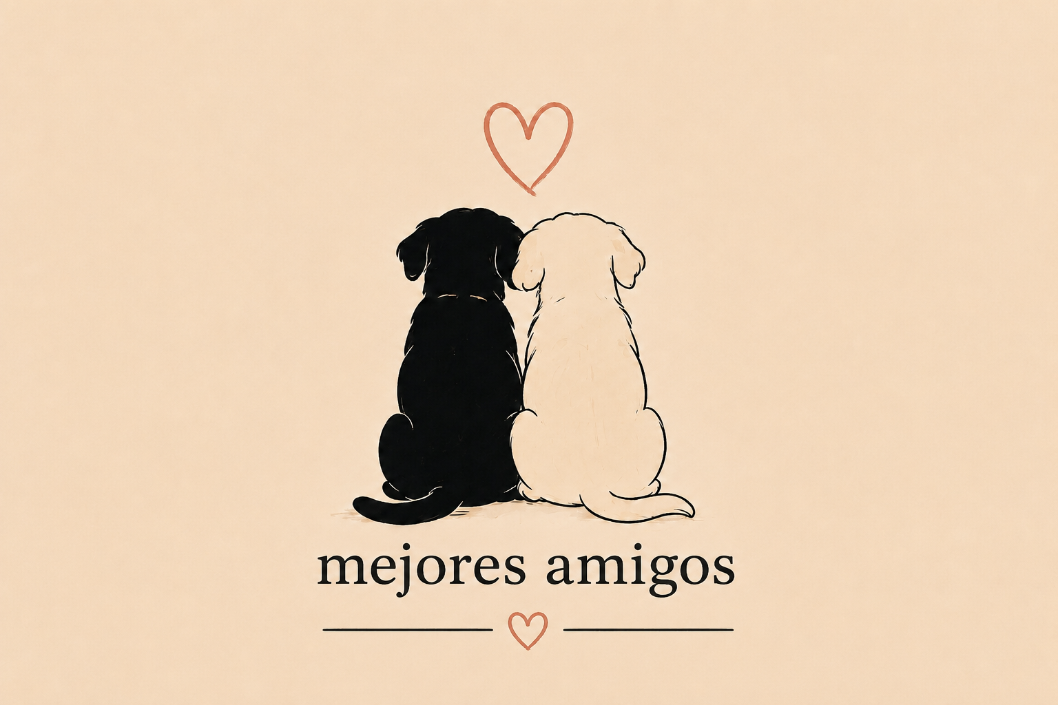 Tote Bag Algodón Perros – Mejores Amigos | Bolsa Tela Regalo 38x42 cm