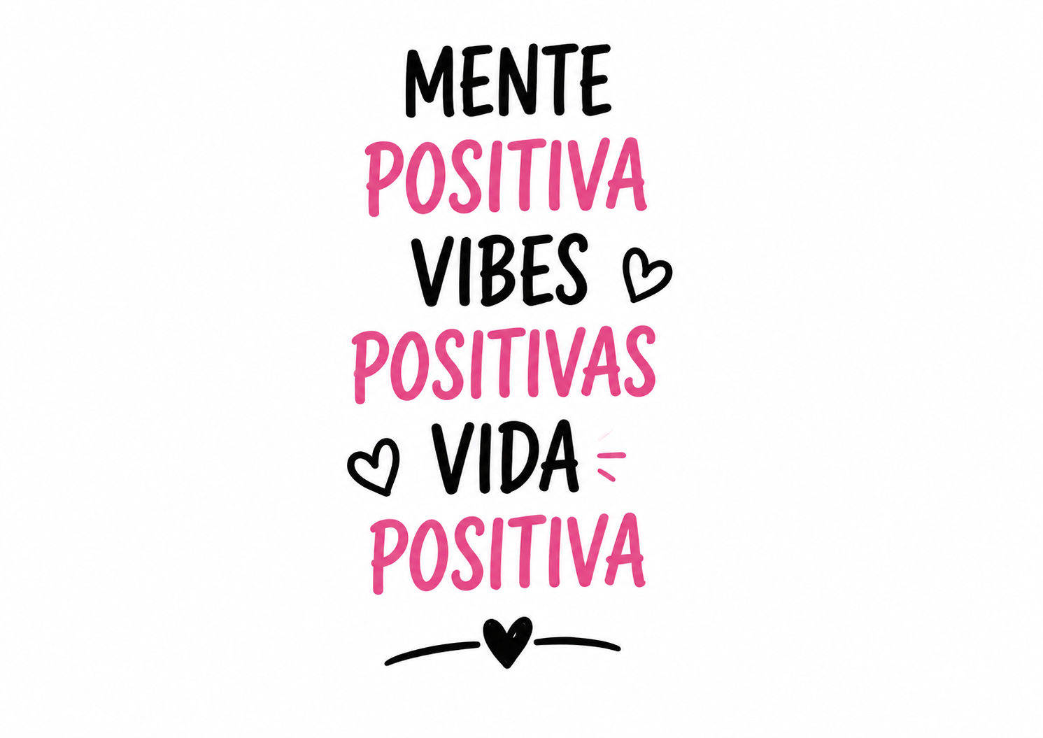 Tote Bag Mente positiva, vibes positivas