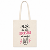 Tote Bag Frases Flor de Día Rockstar de Noche
