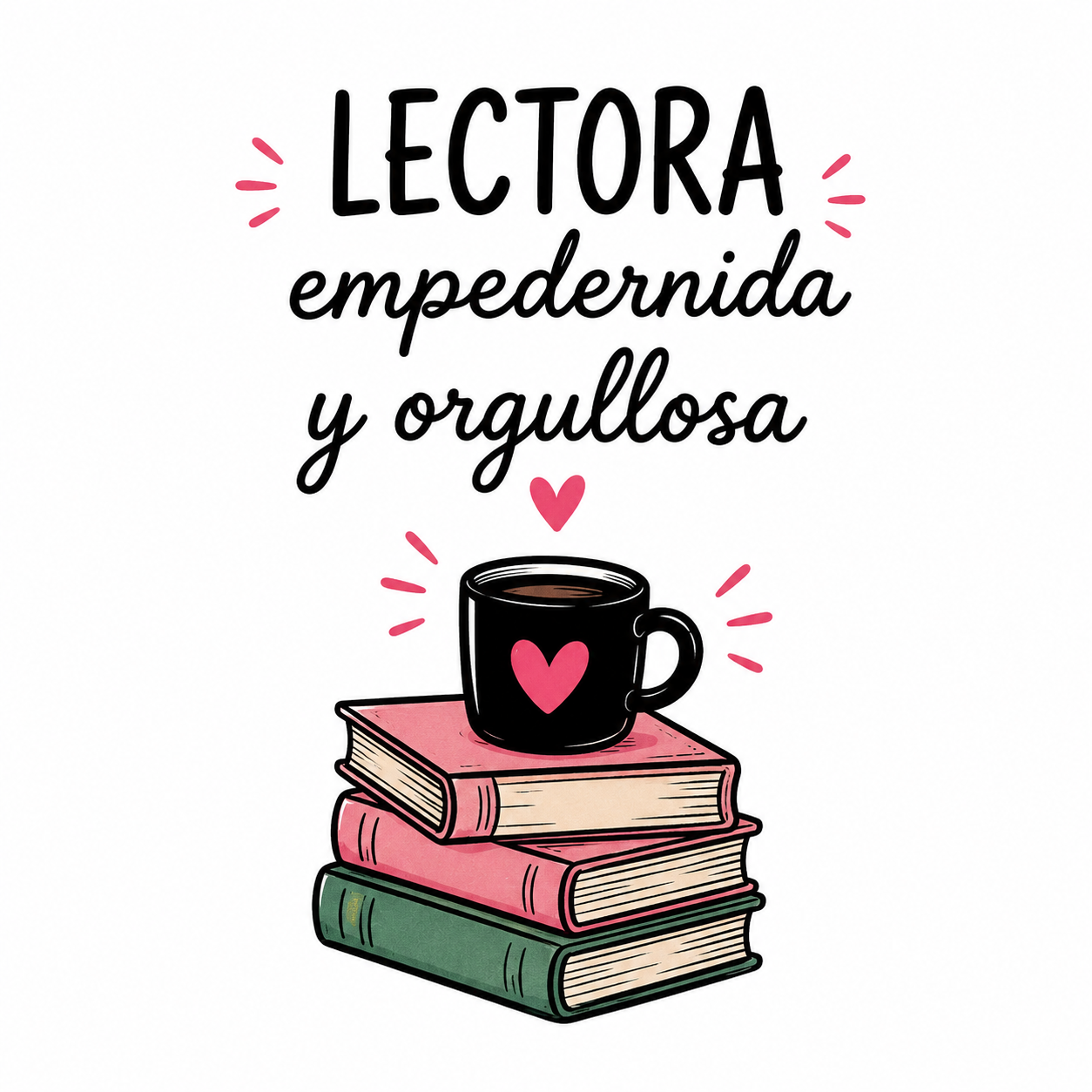Tote Bag Algodón Frases – Lectora Empedernida y Orgullosa | Bolsa Tela Mujer 38x42 cm