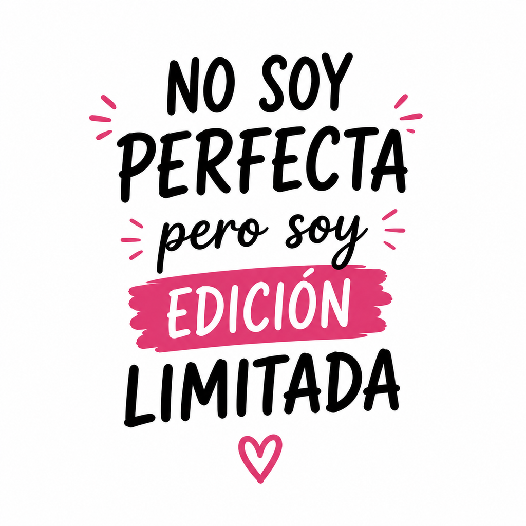 Tote Bag Algodón Frases – No Soy Perfecta