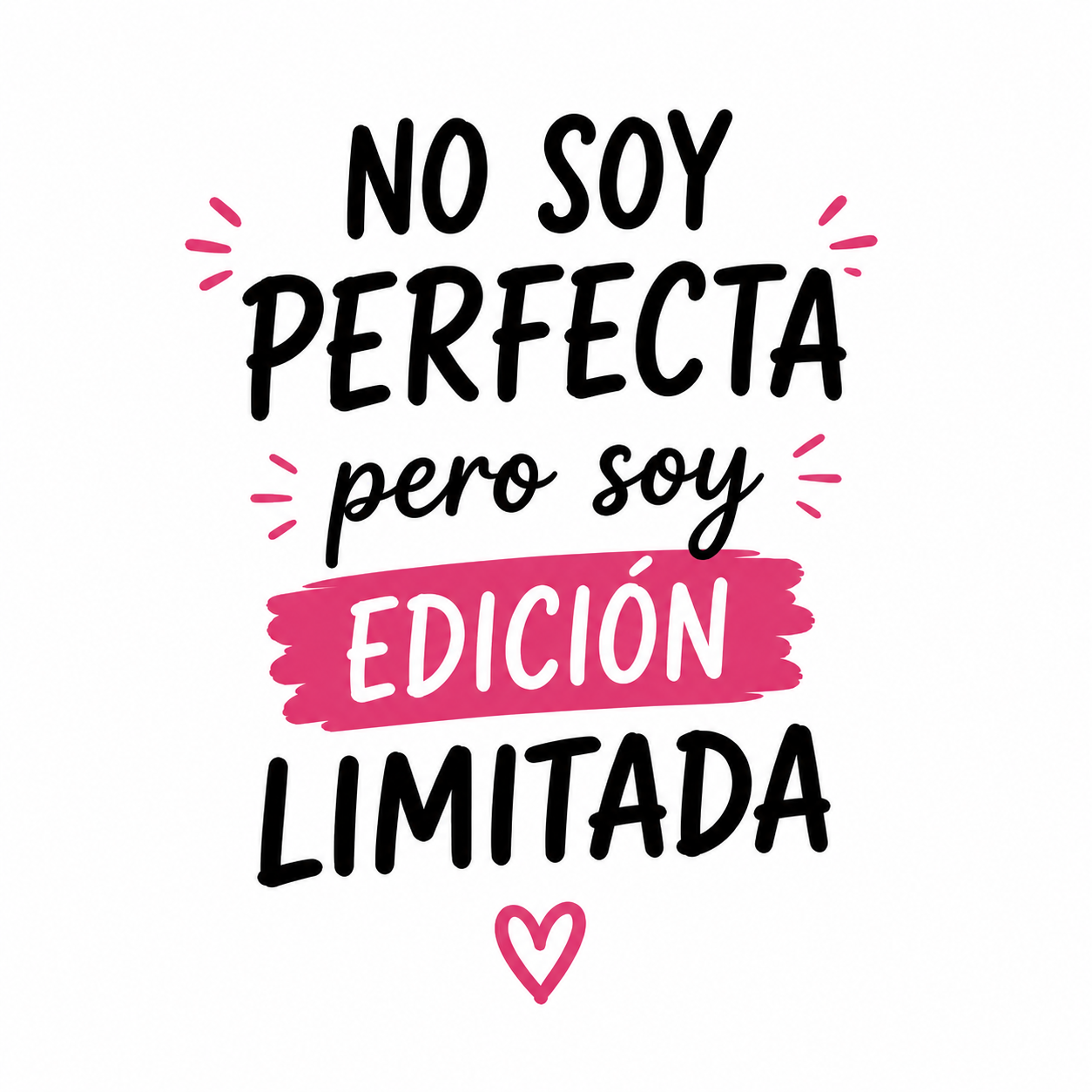 Tote Bag Algodón Frases – No Soy Perfecta