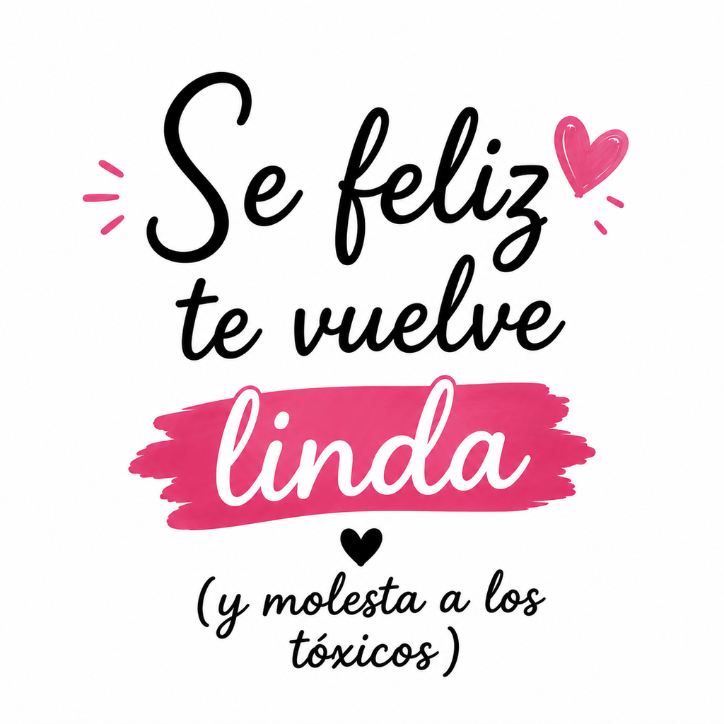 Tote Bag Sé feliz, te vuelve linda