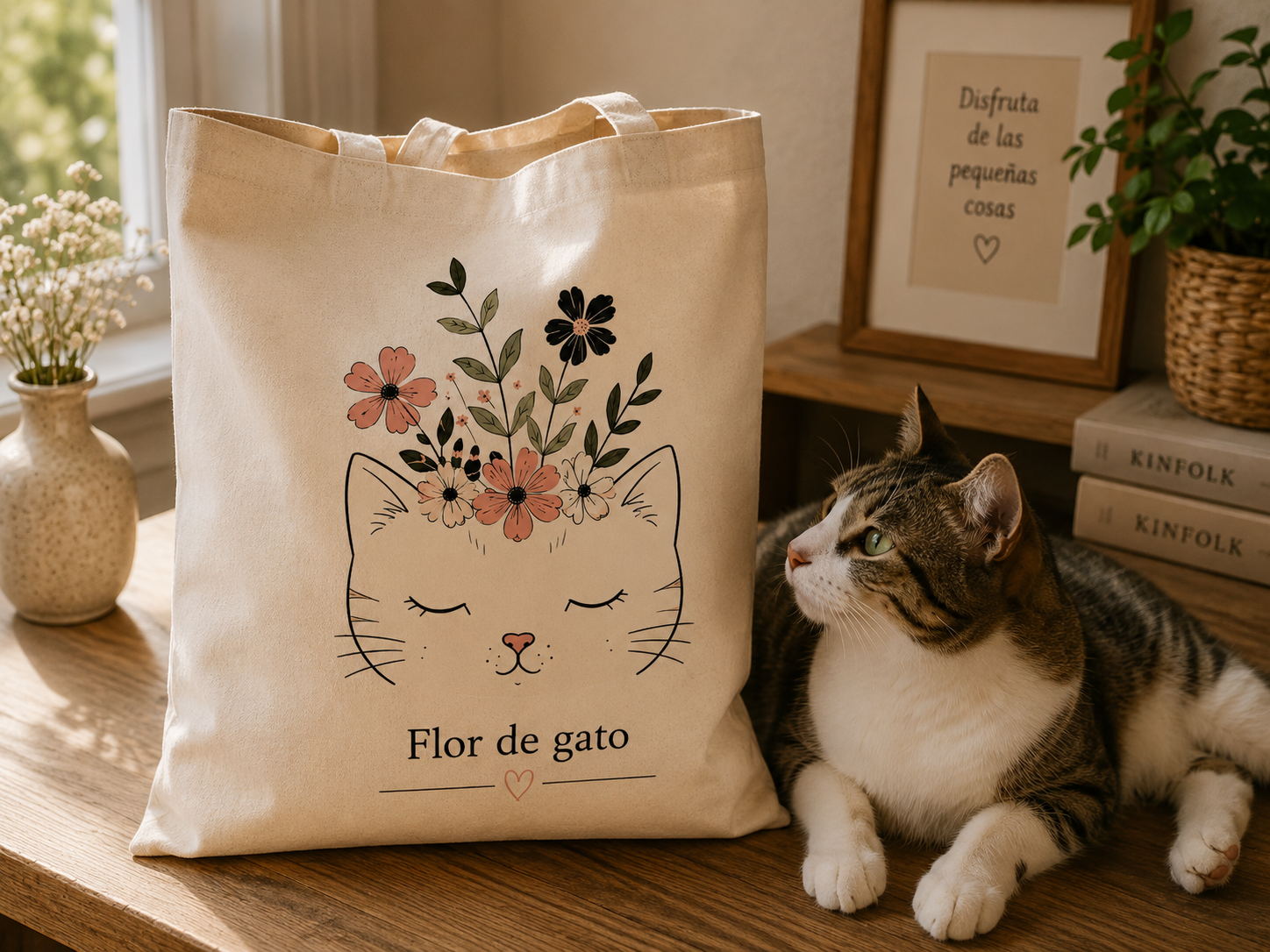 Tote Bag Flor de Gato