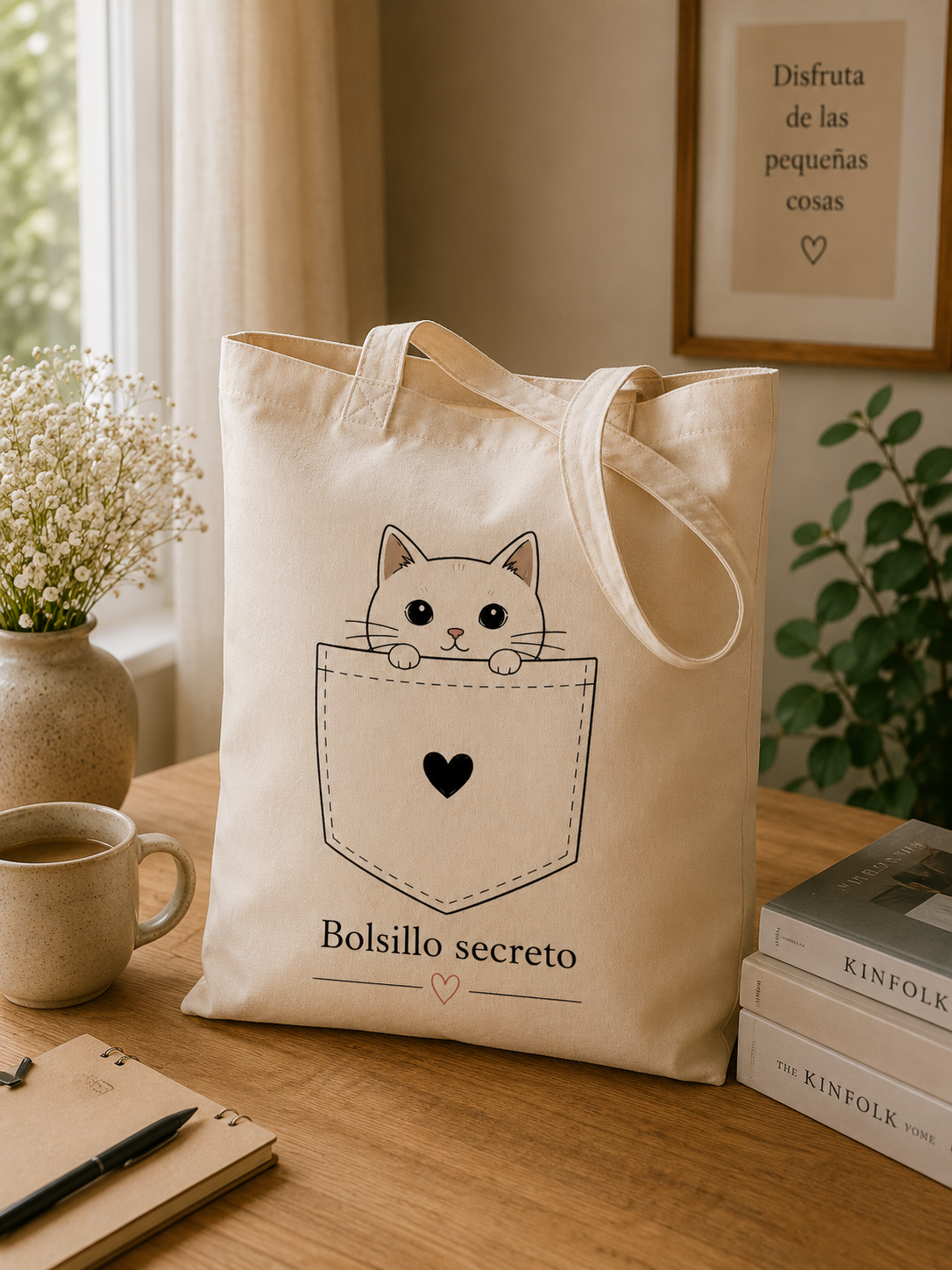 Tote Bag Bolsillo Secreto