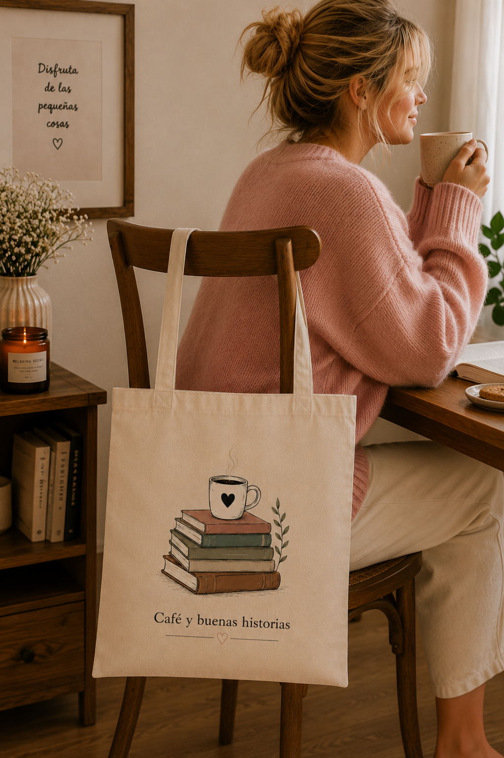 Tote Bag Café y Buenas Historias