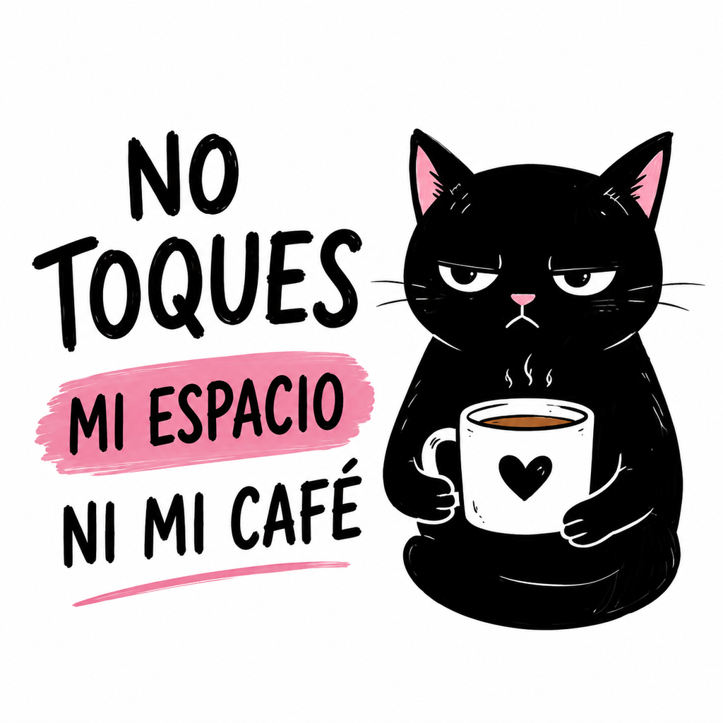 Tote Bag No Toques Mi Espacio Ni Mi Café