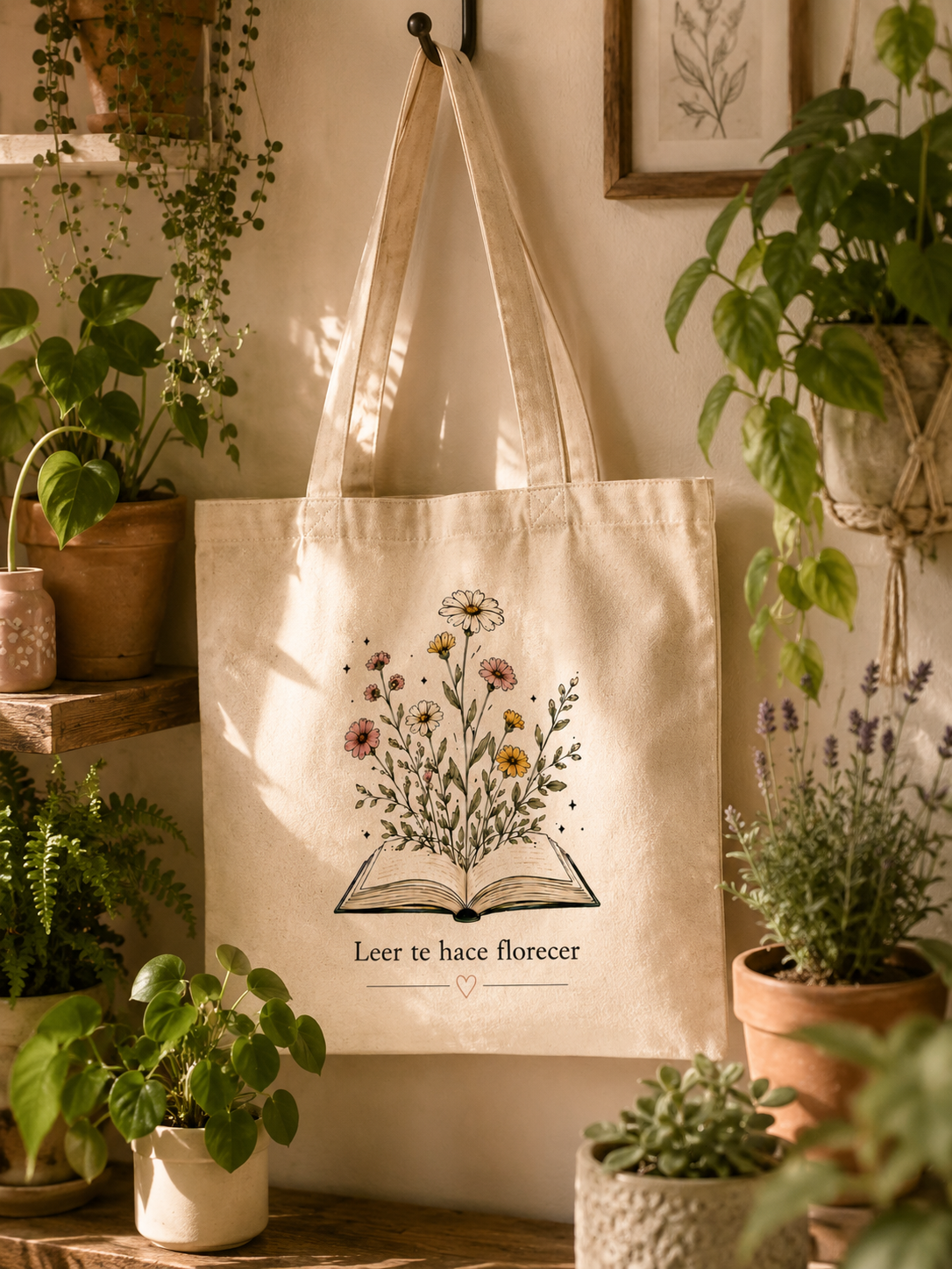 Tote Bag Leer te hace florecer