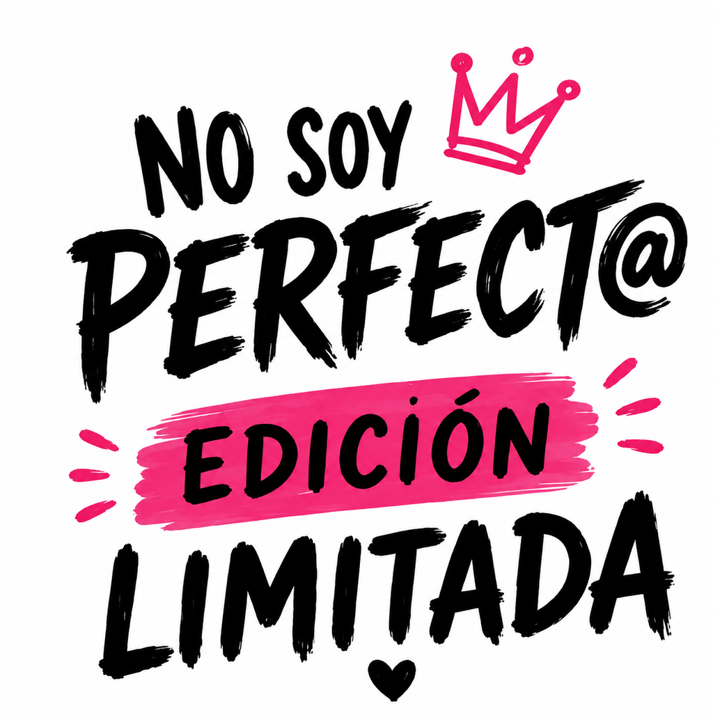 Tote Bag No Soy Perfect@, Edición Limitada