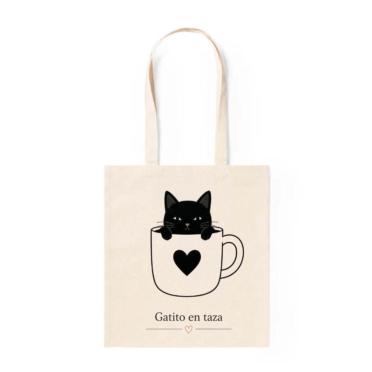 Tote Bag Gatito en Taza