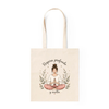Tote Bag de Algodón con Meditación "Respira Profundo y Suelta"
