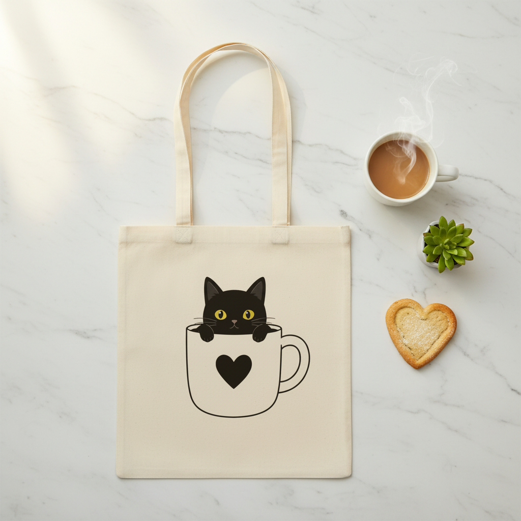 Gatito en Taza slide 1